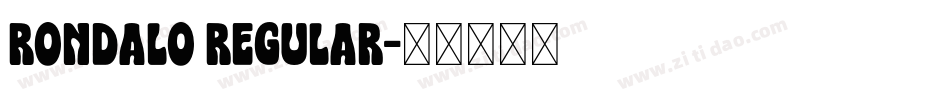 Rondalo Regular字体转换